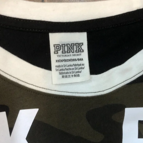 vS Pink Camo bling long sleeve - Picture 4 of 6